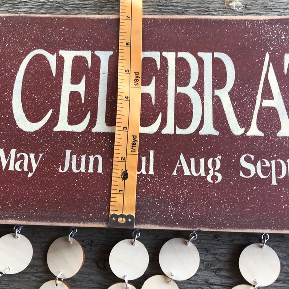 Family Celebration Red Sign - Picture 4 of 4